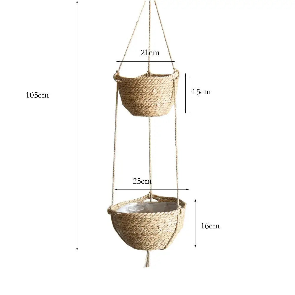 2 Tier Hanging Decorative Planter Basket
