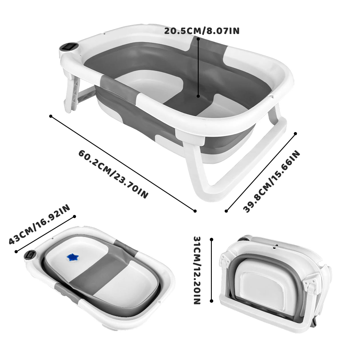 Portable Travel Baby Bathtub