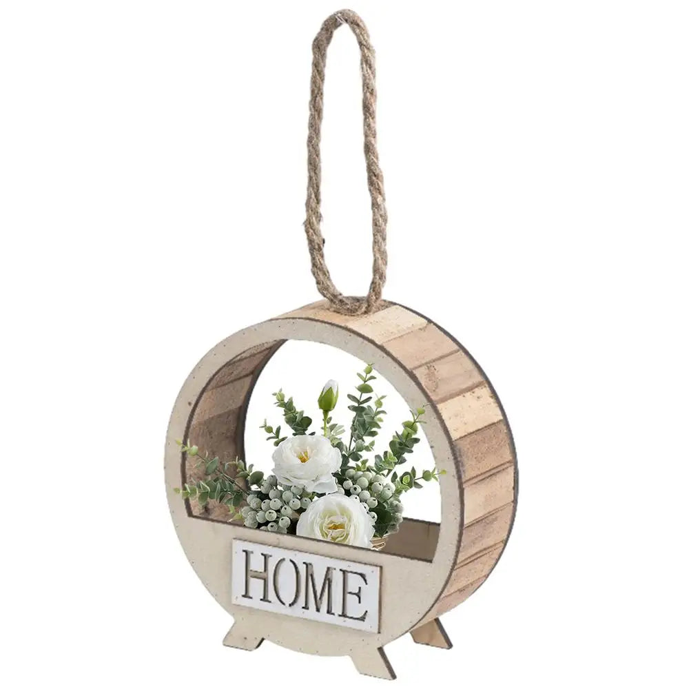 Decorative Wooden Hanging Flowerpot