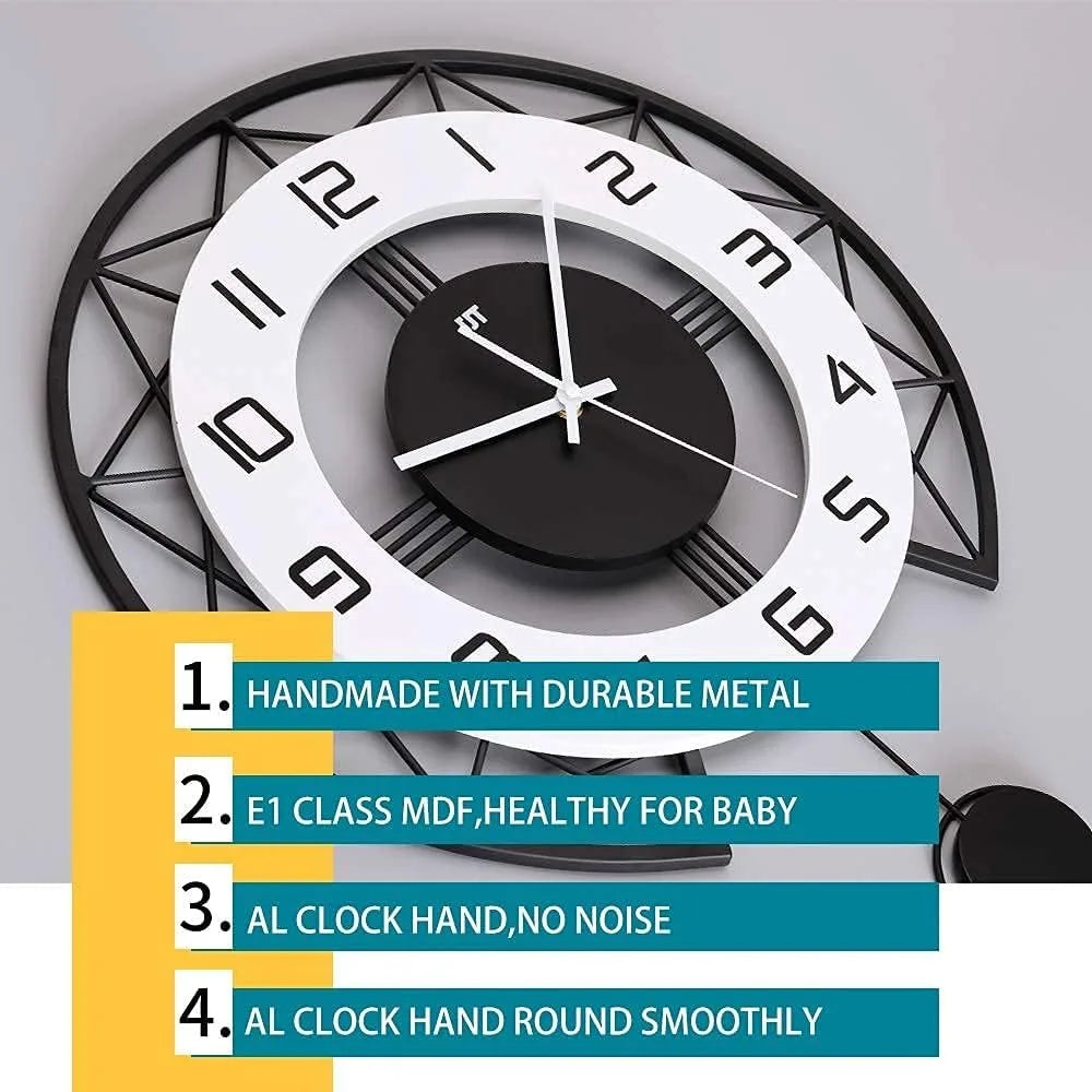 Large Modern Style Wall Clock