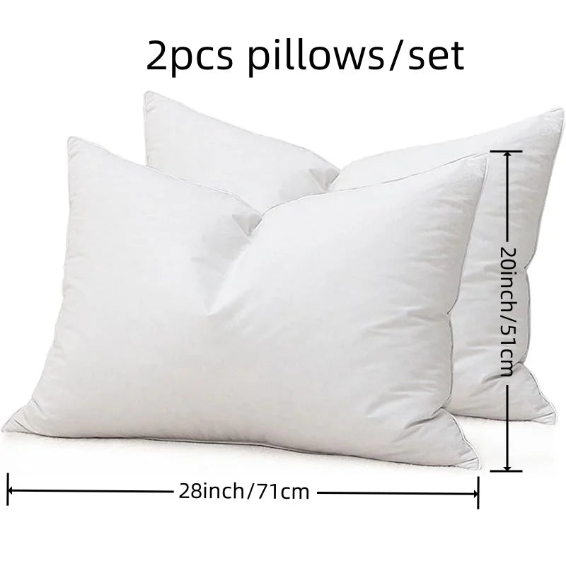 2PCS/Set Goose Feathers Down Pillows