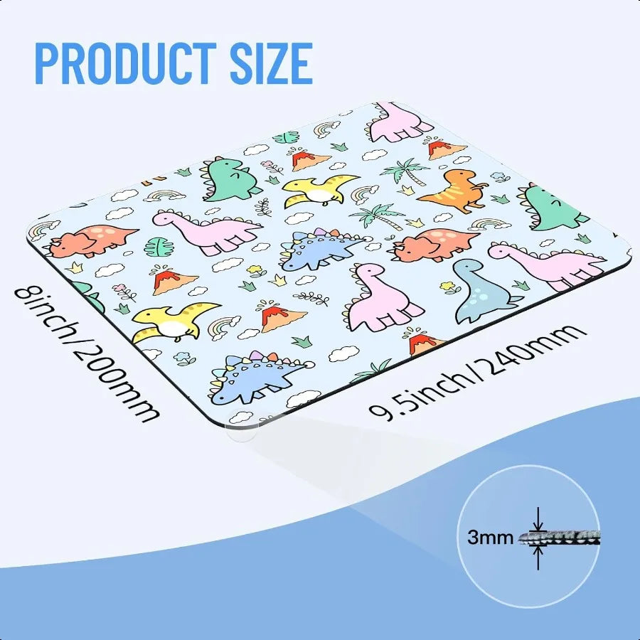 Cute Computer Blue Kawaii Mousepad