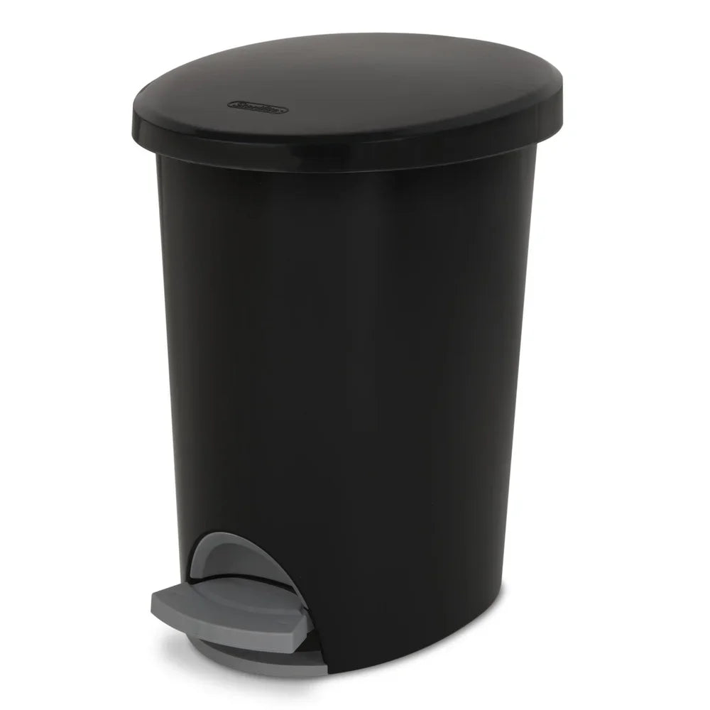 Hands-Free 2.6 Gallon Step-On Trash Can
