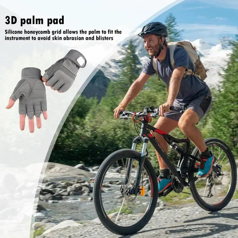 Fingerless Anti Slip Work Gloves