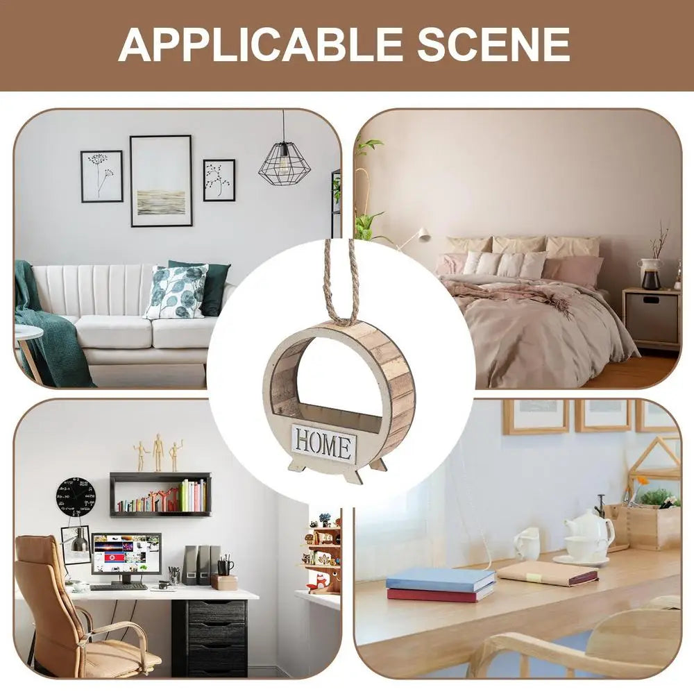 Decorative Wooden Hanging Flowerpot