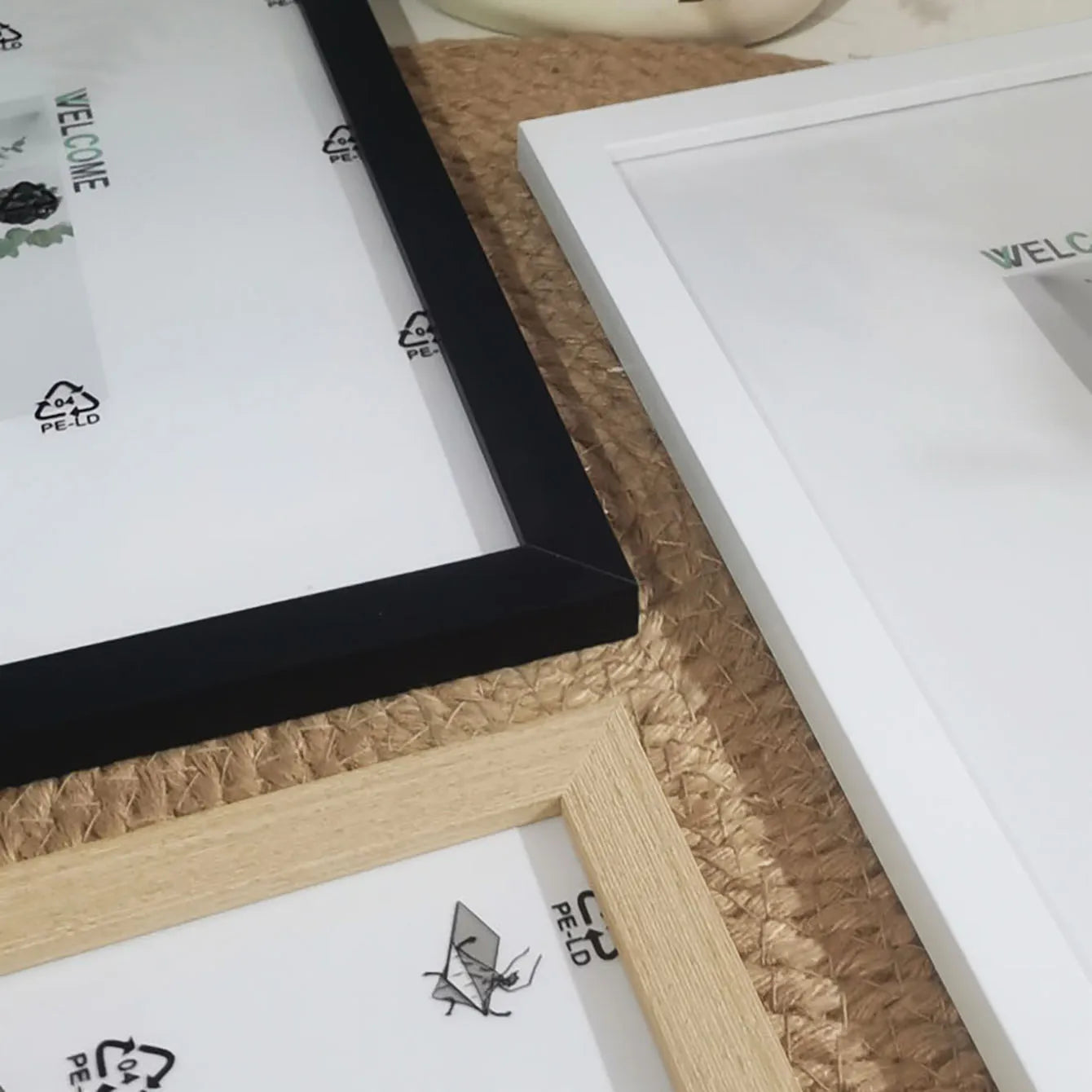 5pc Square Wooden Photo Frames