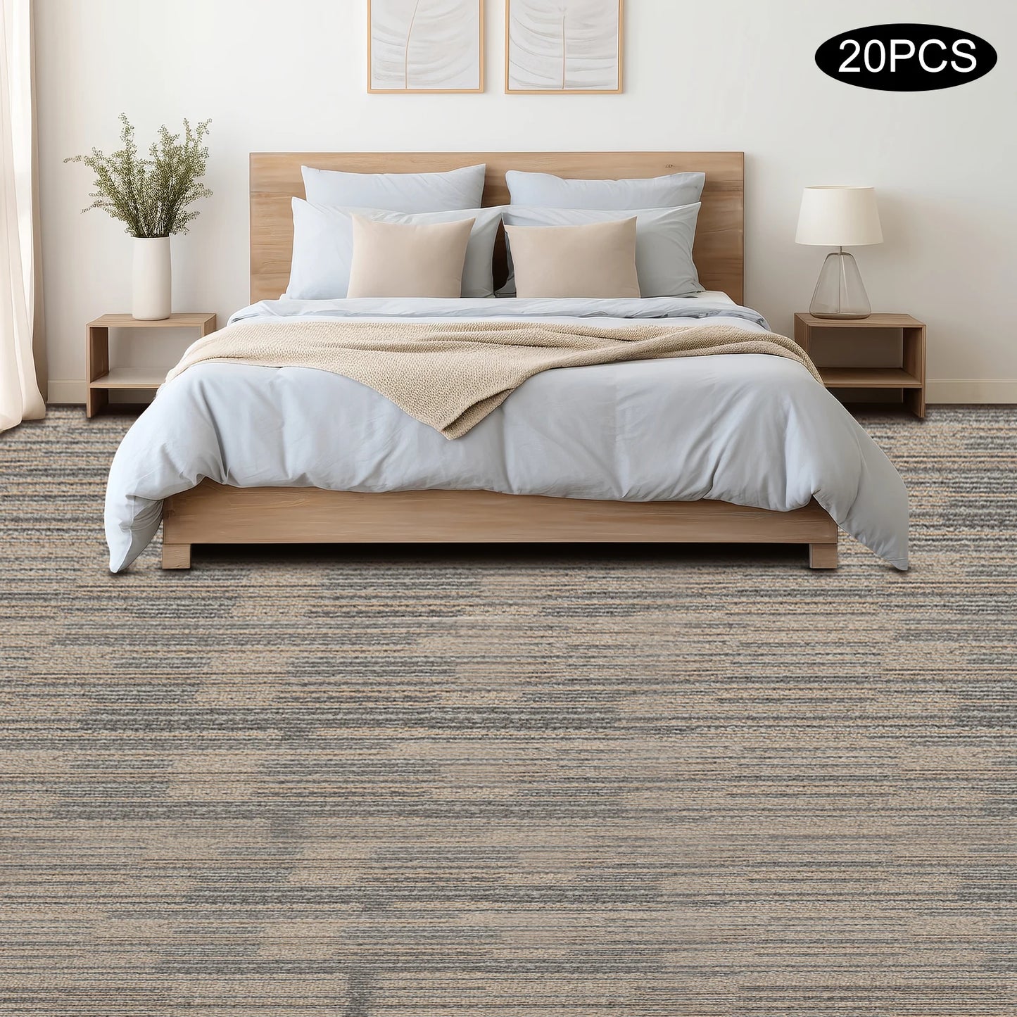 20Pcs Adhesive Waterproof Floor Tile