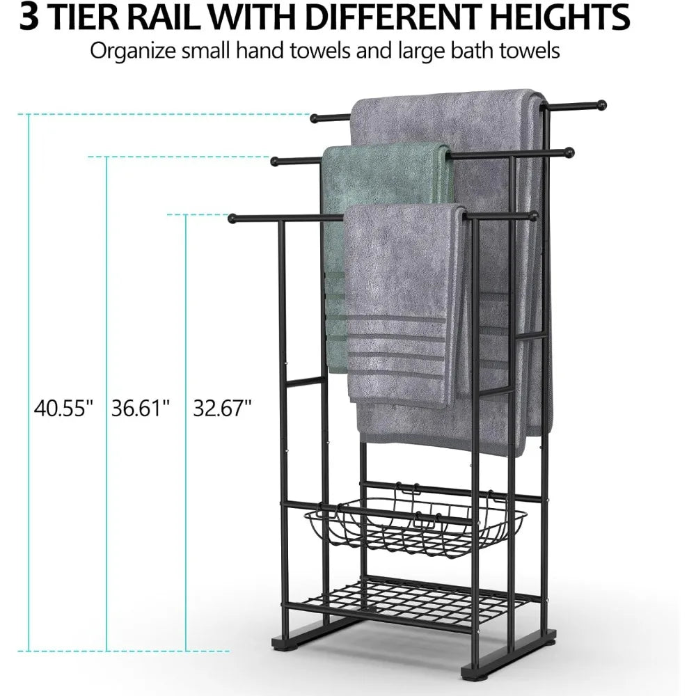 3 Tier Freestanding Towel Rack