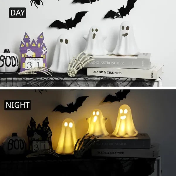 3 Pack Cute Figurine Light Up Halloween Decor