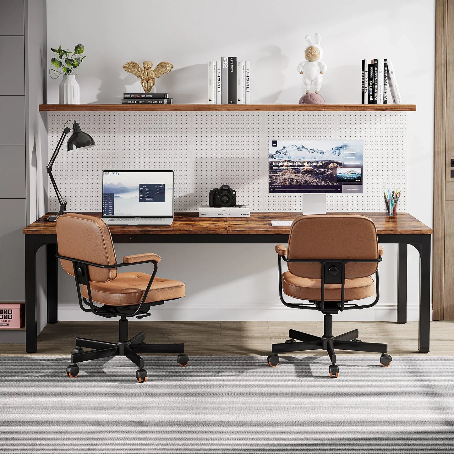 2 Person Computer Desk for Home Office