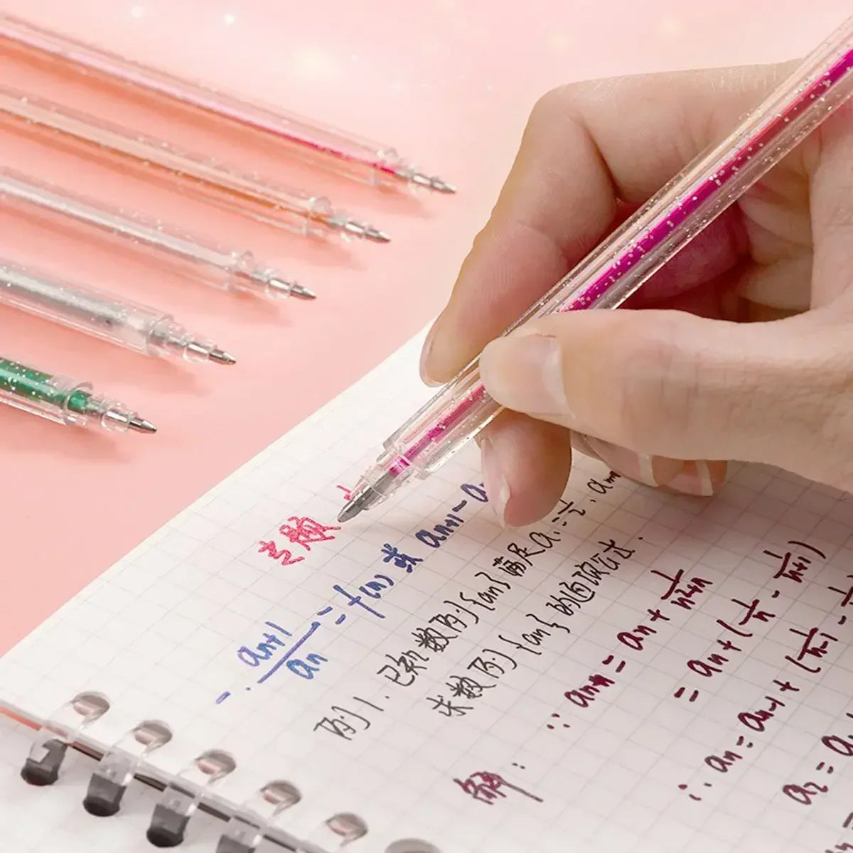 Color Glitter Gel Pen Stationery Set