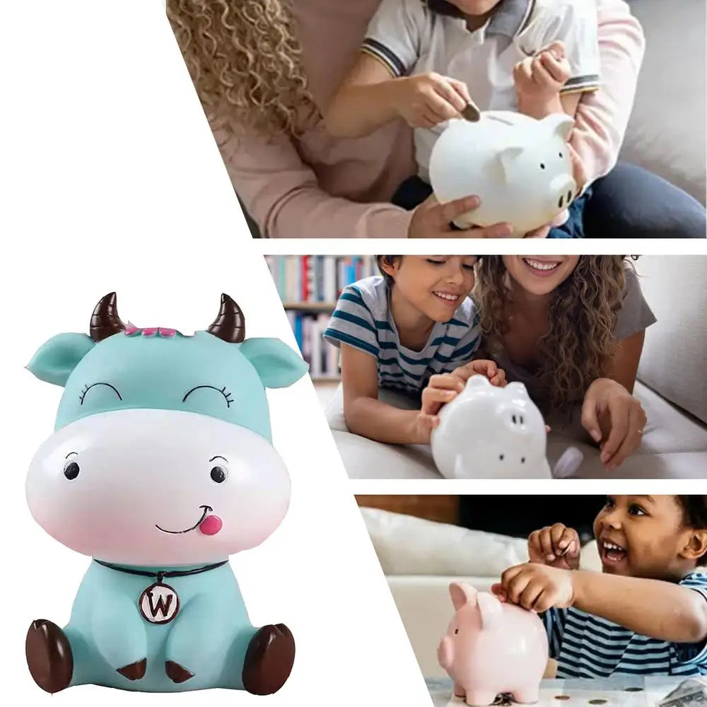 Cute Animal Cow Coin Storage Bank