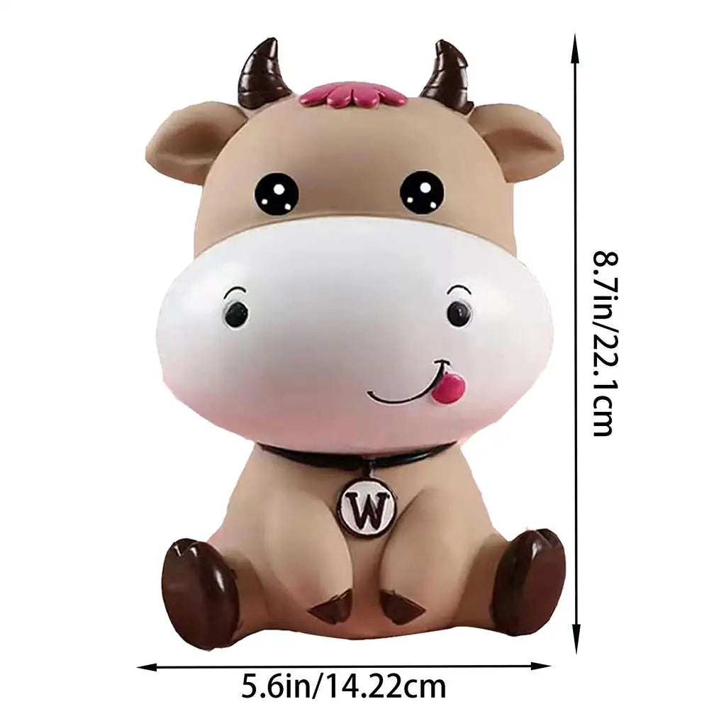 Cute Animal Cow Coin Storage Bank