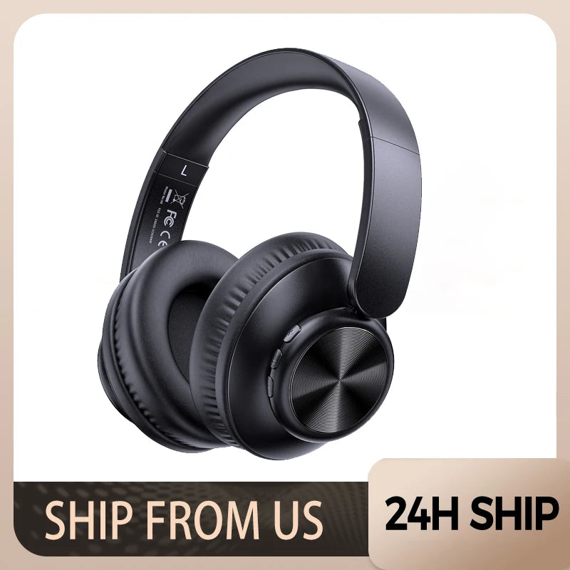 Wireless Headphones with Built-in Microphone