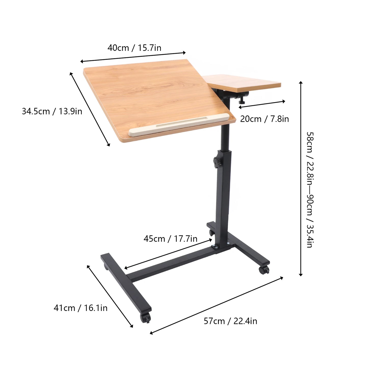 Adjustable Laptop Desk Rotating Tabletop Workstation