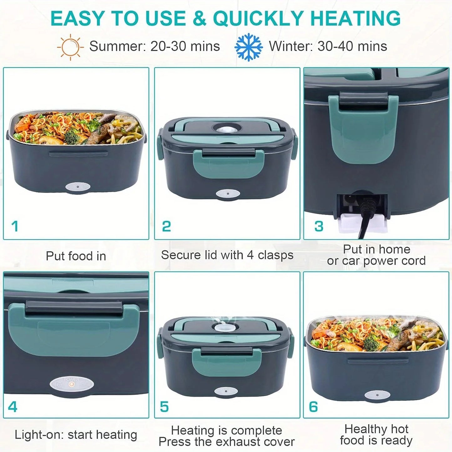 Leak Proof Electric Lunch Box