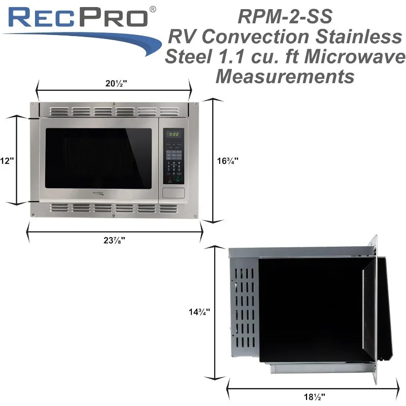 RV Convection Microwave Stainless Steel
