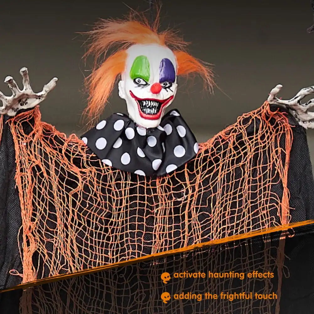4 Pcs Scary Outdoor Ghost Clown Halloween Decorations