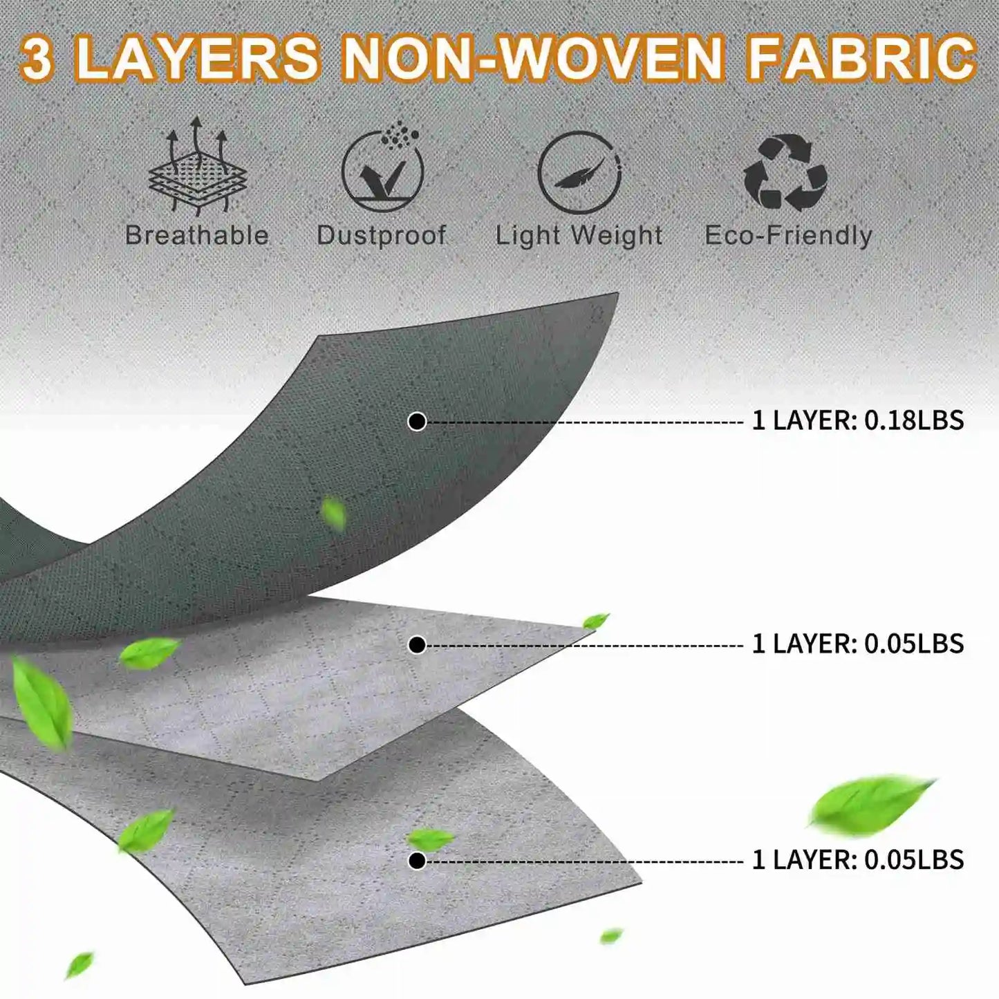 6pcs Large Storage Bag with Sturdy Handles