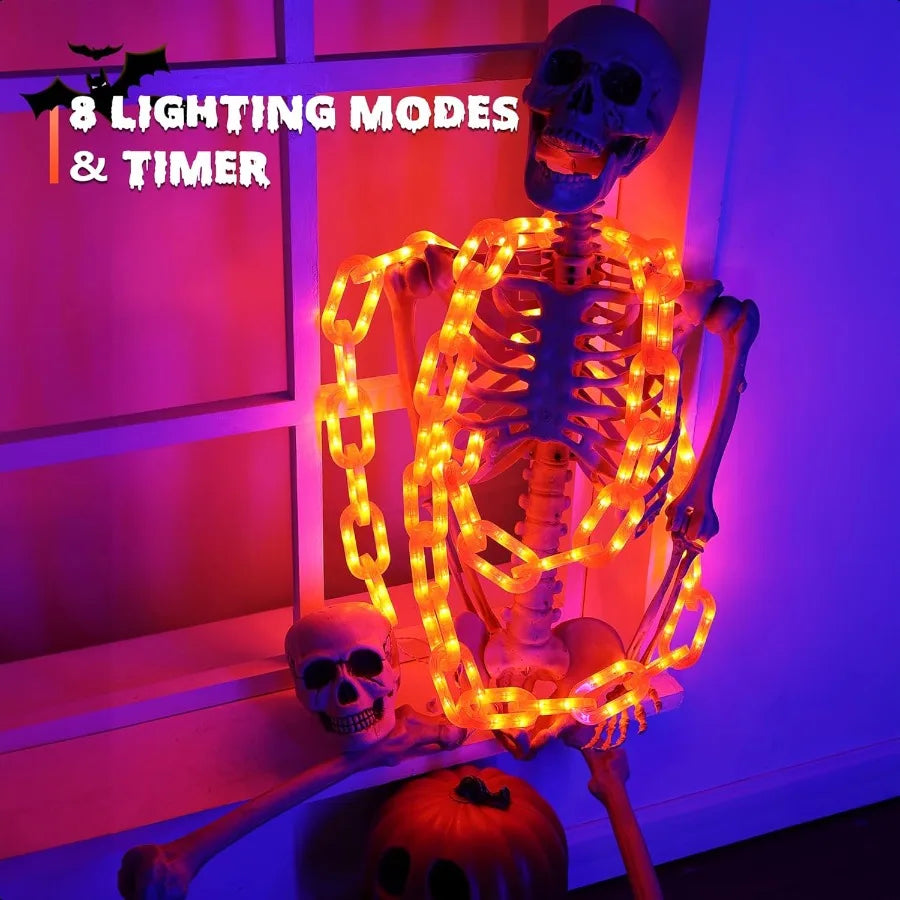 10 FT 160 LED Waterproof Halloween Chain String Lights