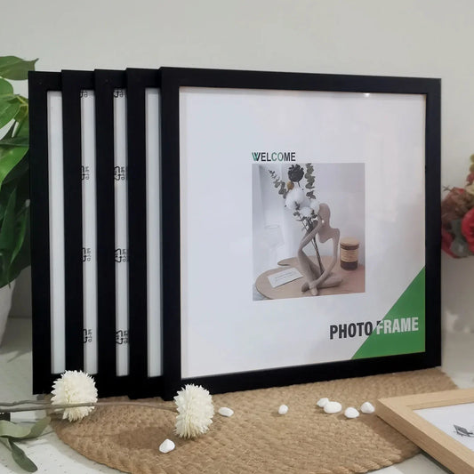 5pc Square Wooden Photo Frames