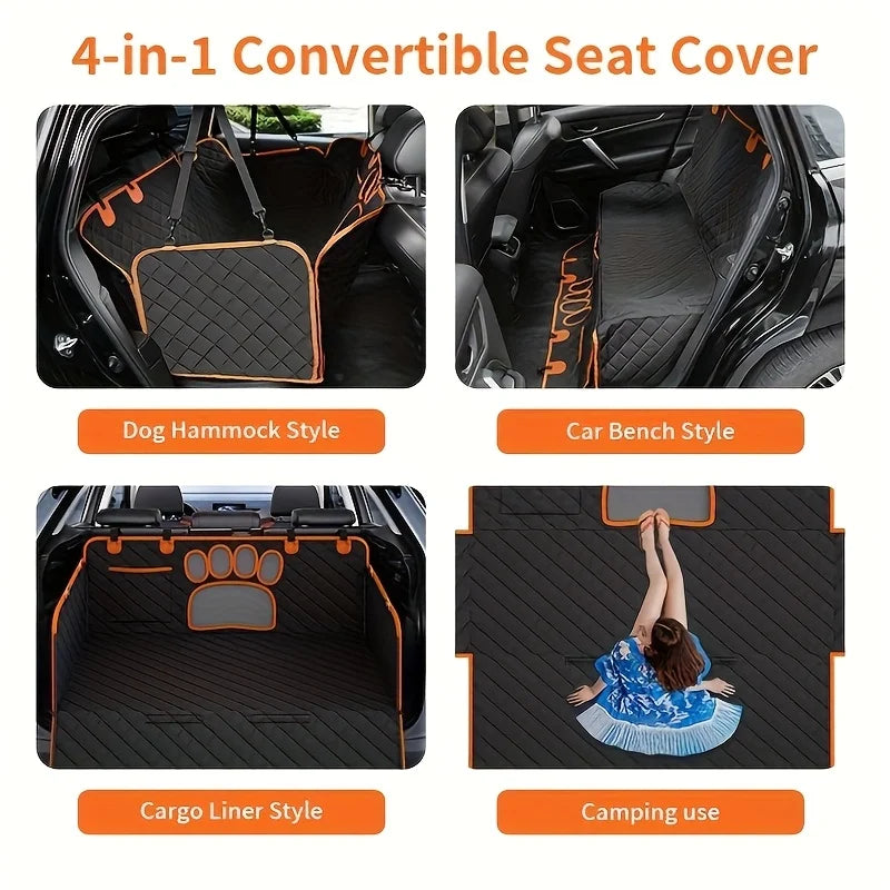 Durable Soft Pet Rear Seat Cover for Cars