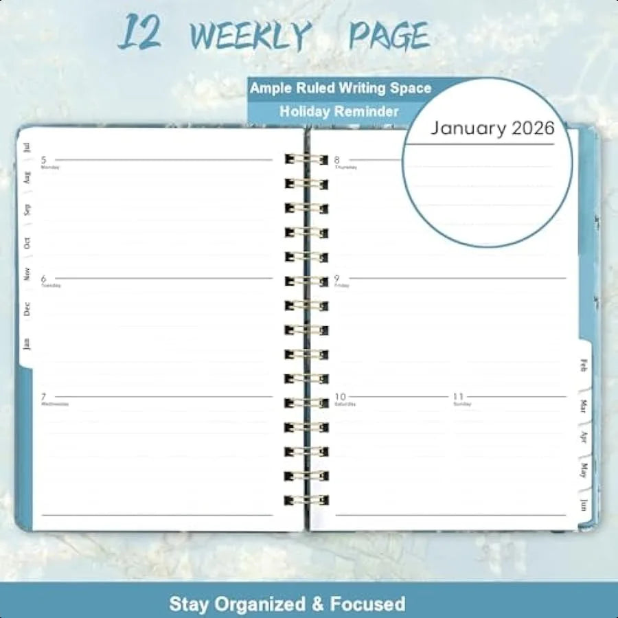 Weekly and Monthly Planner (July 2025 June 2026)