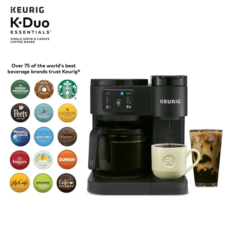 Keurig K-Duo Essentials, Hot & Iced Single-Serve Coffee Maker & Carafe