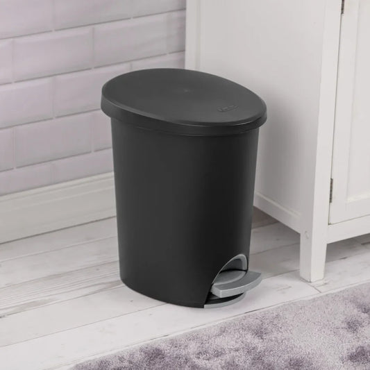 Hands-Free 2.6 Gallon Step-On Trash Can