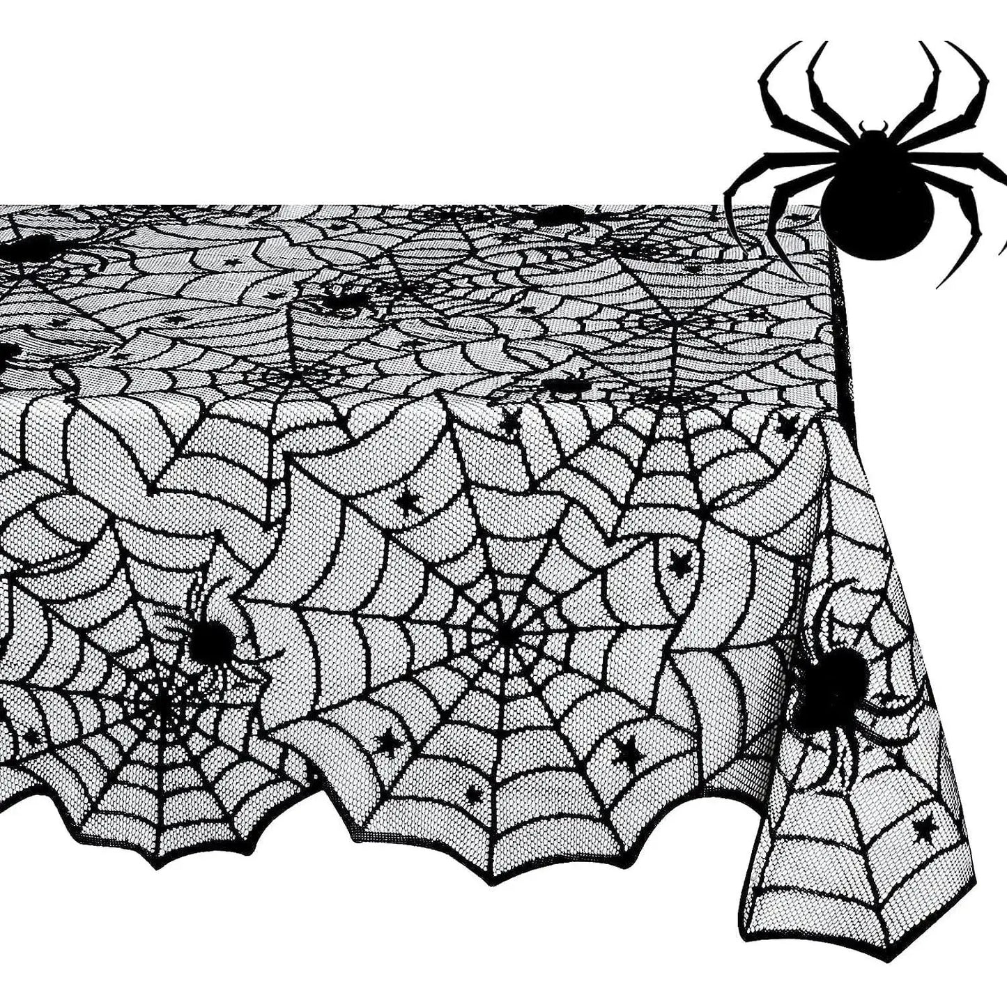 1pc Halloween lace spider web tablecloth