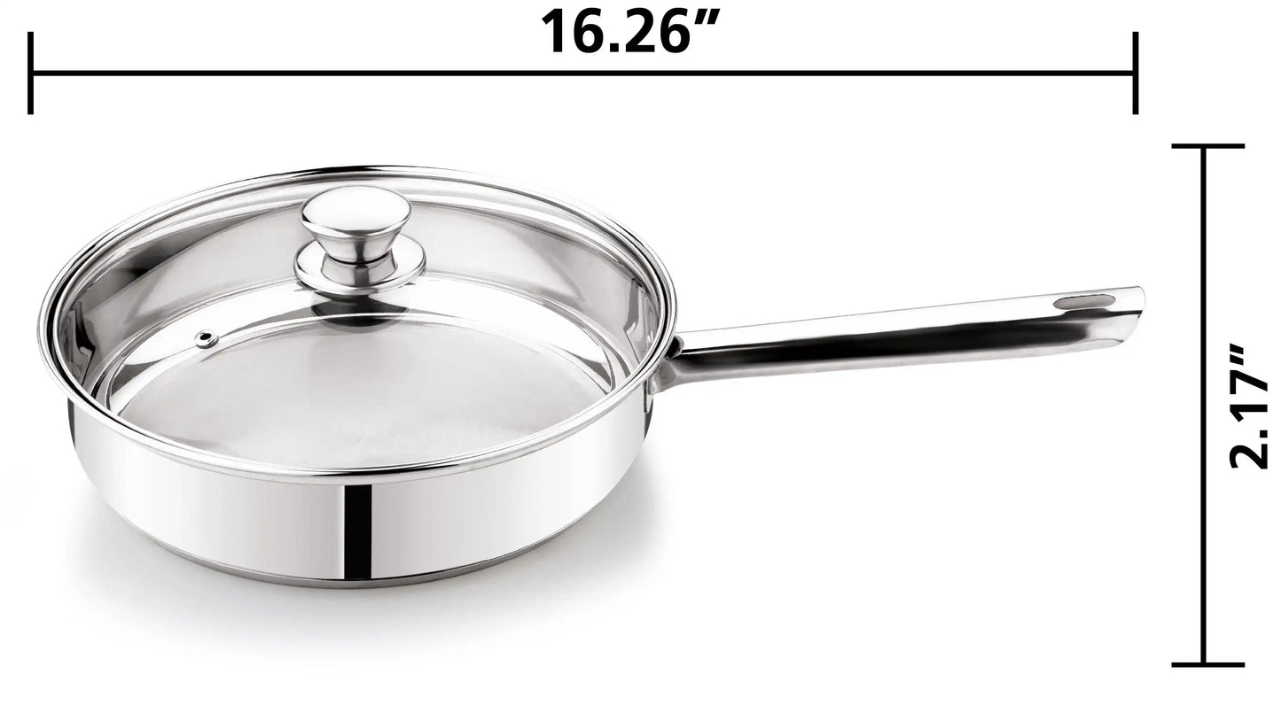 10-Piece Nonstick Stainless Steel Cookware Set