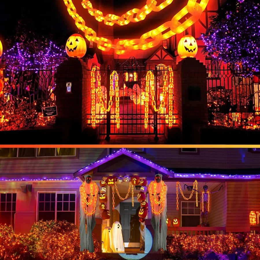 10 FT 160 LED Waterproof Halloween Chain String Lights