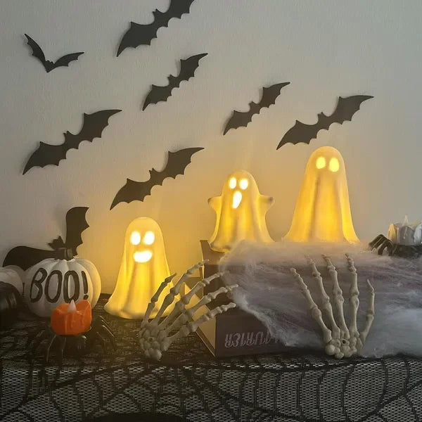 3 Pack Cute Figurine Light Up Halloween Decor