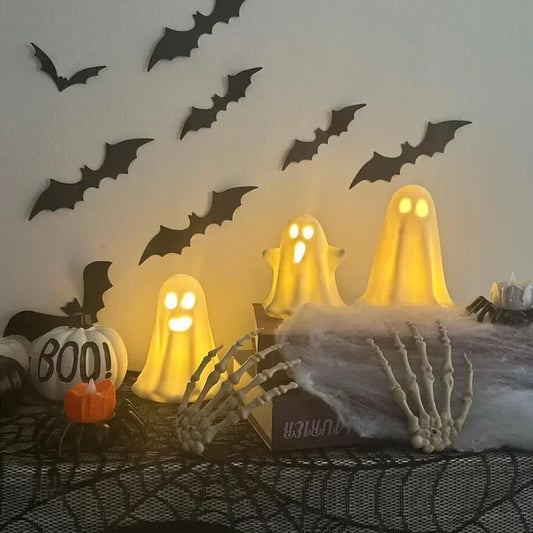 3 Pack Cute Figurine Light Up Halloween Decor