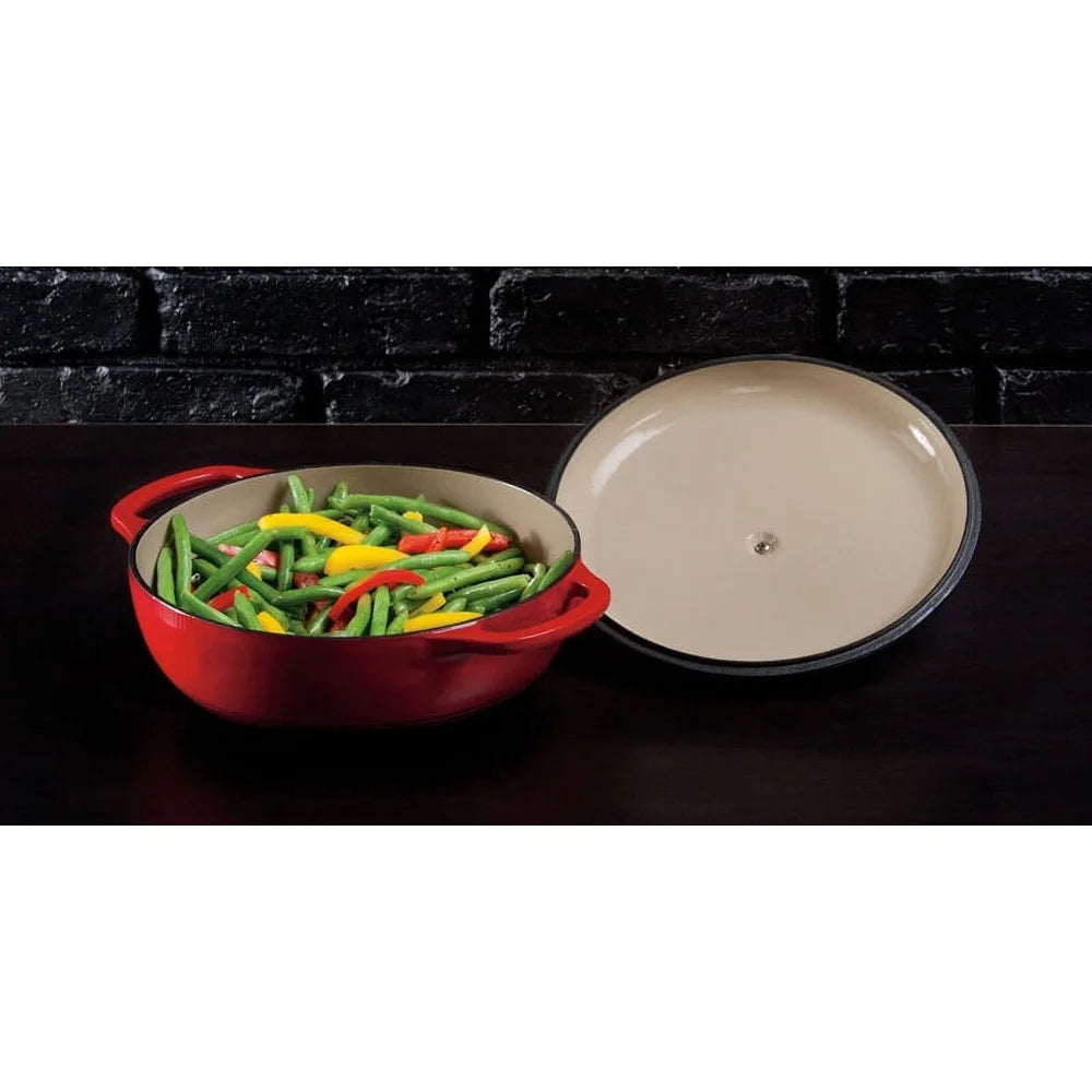 3 Quart Cast Iron Enameled Dutch Oven