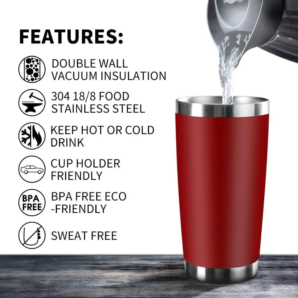 20oz Stainless Steel Tumblers with Lid