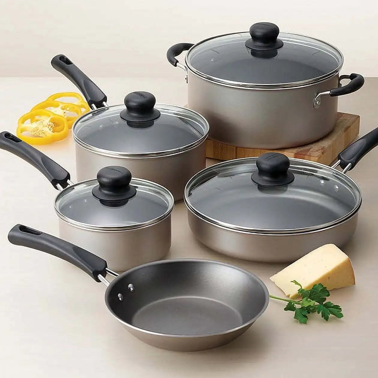 9-piece All-around Non-stick Cookware