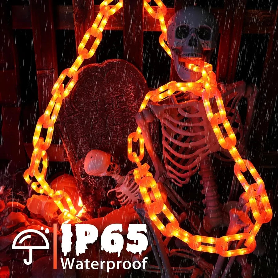 10 FT 160 LED Waterproof Halloween Chain String Lights