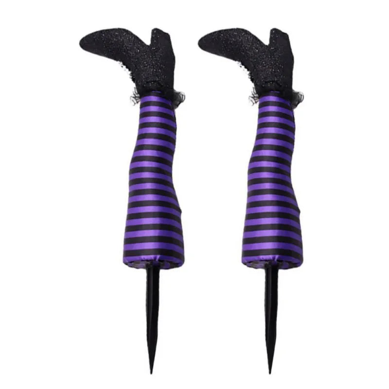 2pcs Halloween Evil Witch Legs Decoration