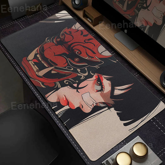 Devil Mask Rubber Mousepad