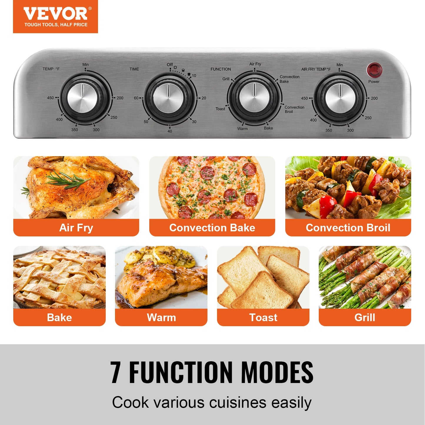 1700W Air Fryer Toaster Oven