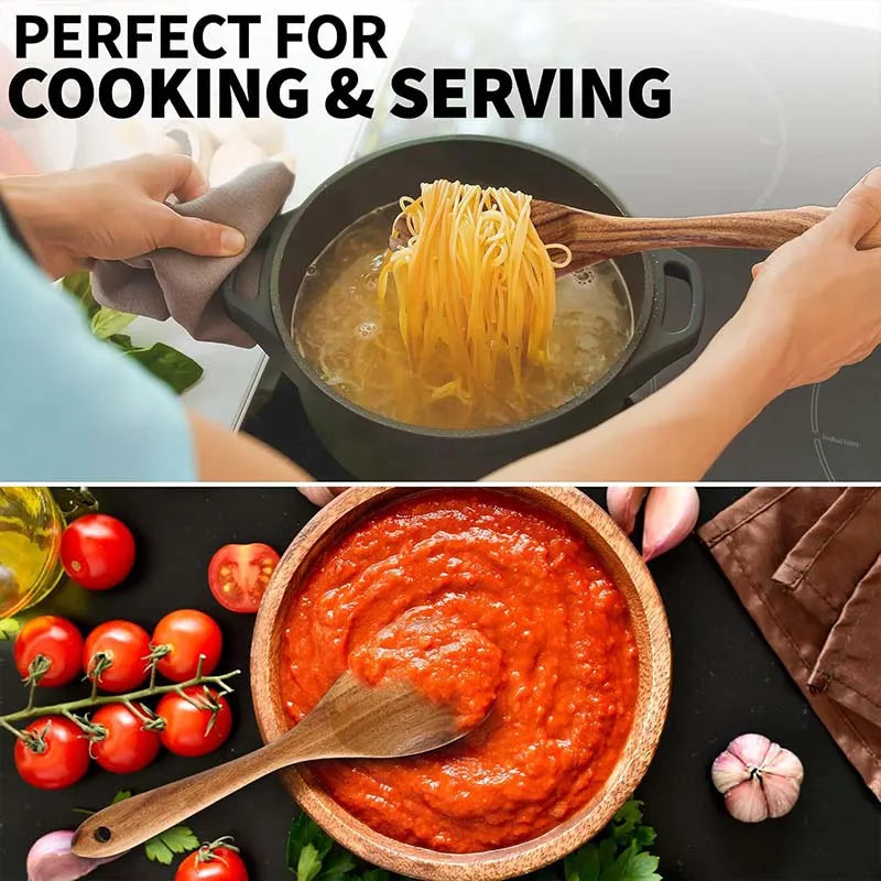 5-Pieces Wooden Kitchen Utensils Set