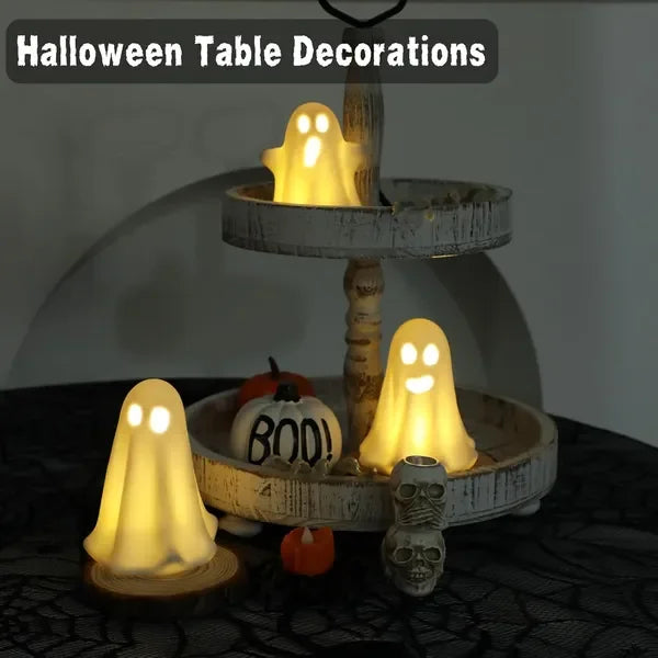 3 Pack Cute Figurine Light Up Halloween Decor