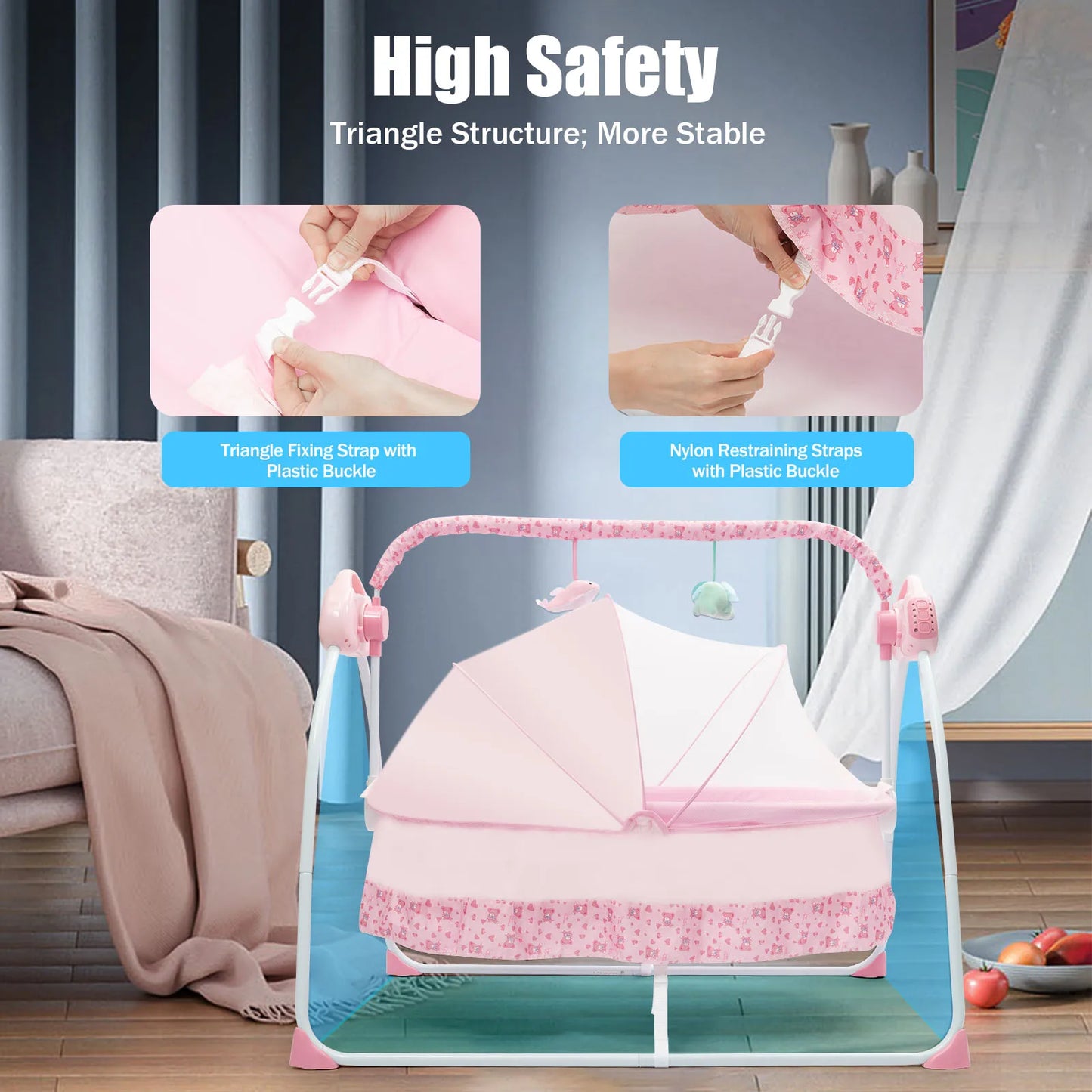 Musical Baby swing with 12 songs