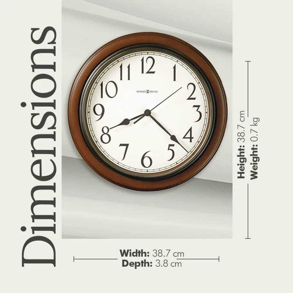 Wooden Quartz Battery operated wall clock