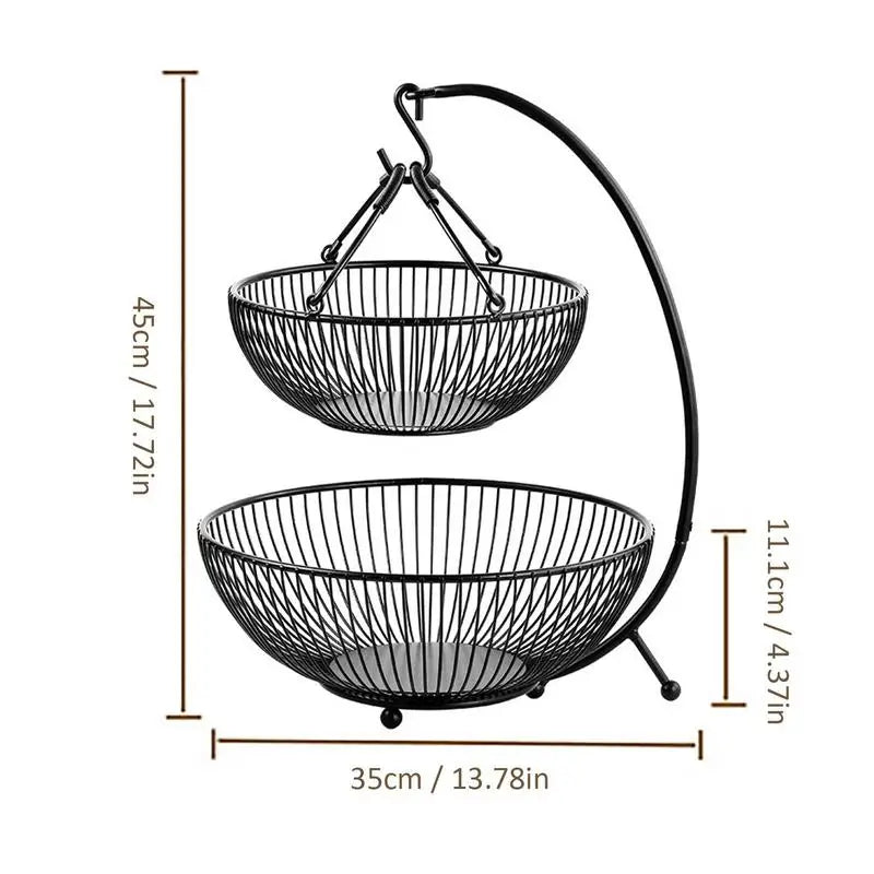 Kitchen Countertop Fruit and Vegetable Basket