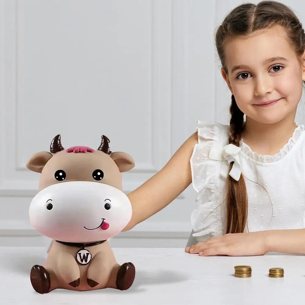 Cute Animal Cow Coin Storage Bank