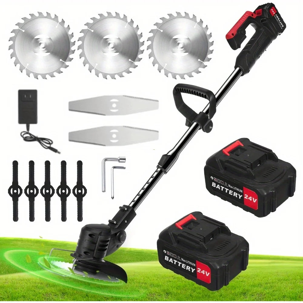 24V Electric Weed Wacker / Lightweight Lawn Trimmer