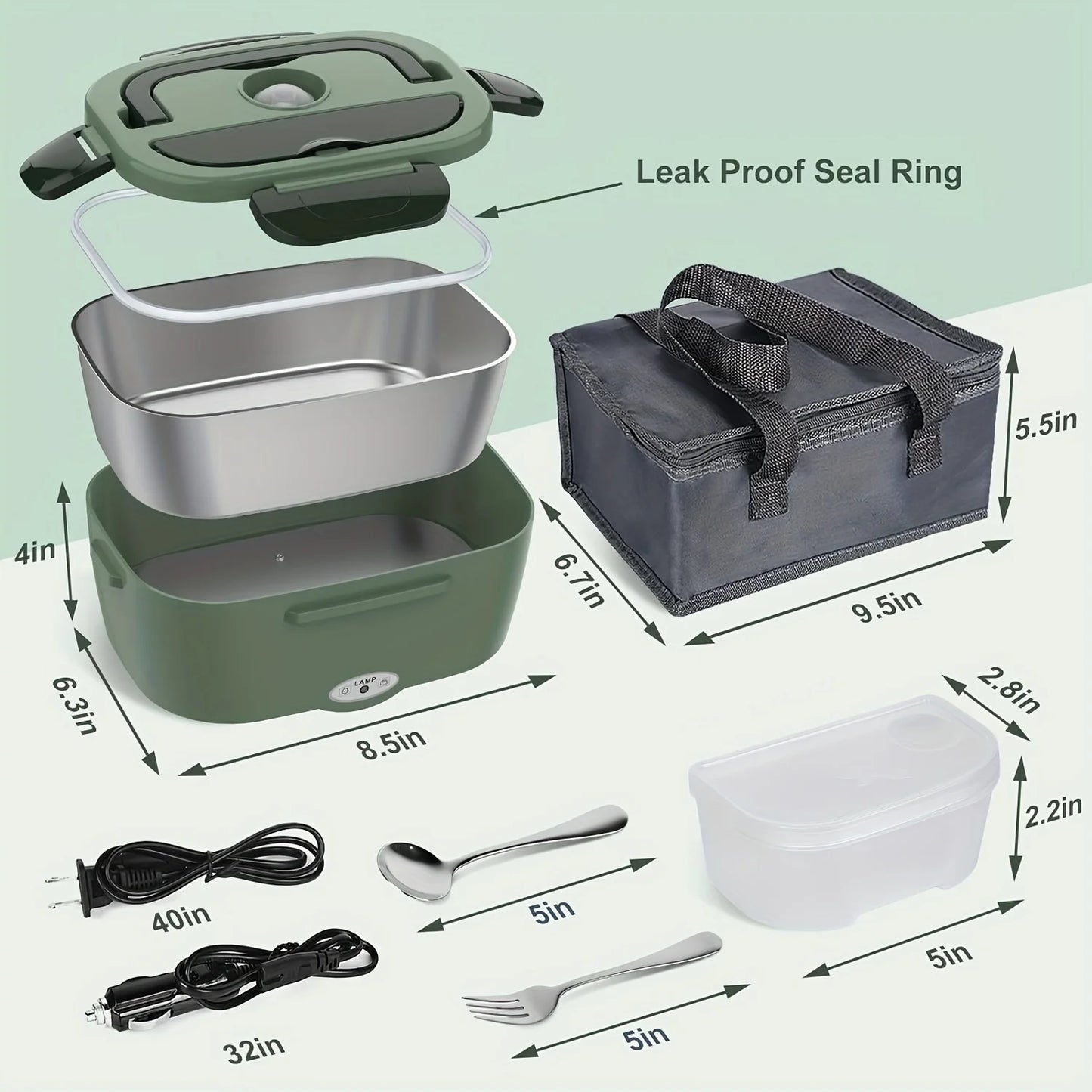 Leak Proof Electric Lunch Box