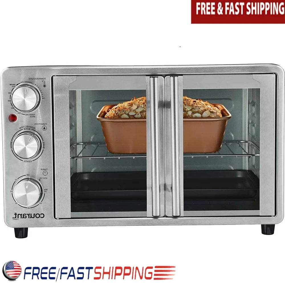 Convection Toaster Oven Broiler w/French Doors